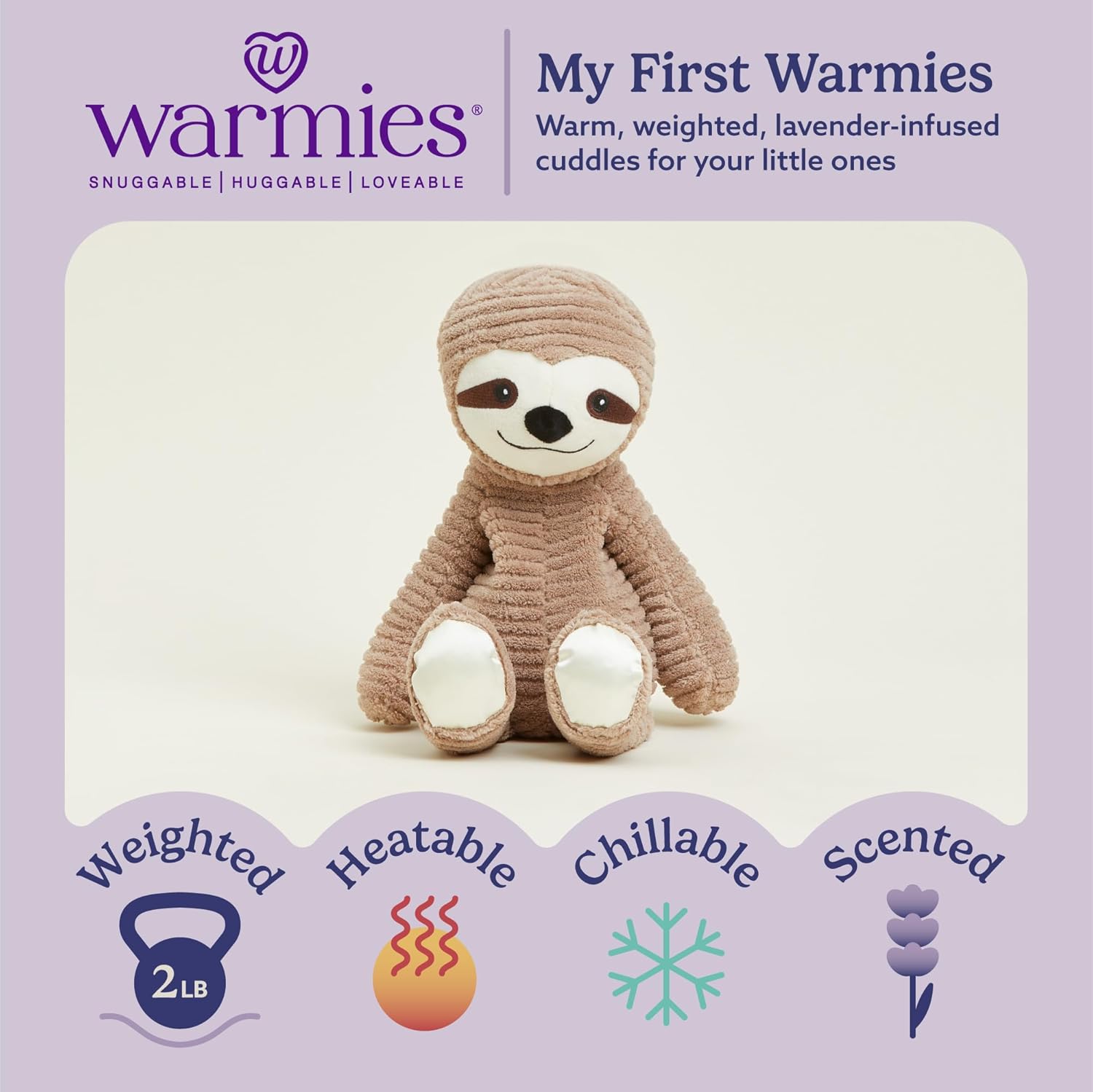 Warmies Cozy Sloth Plush