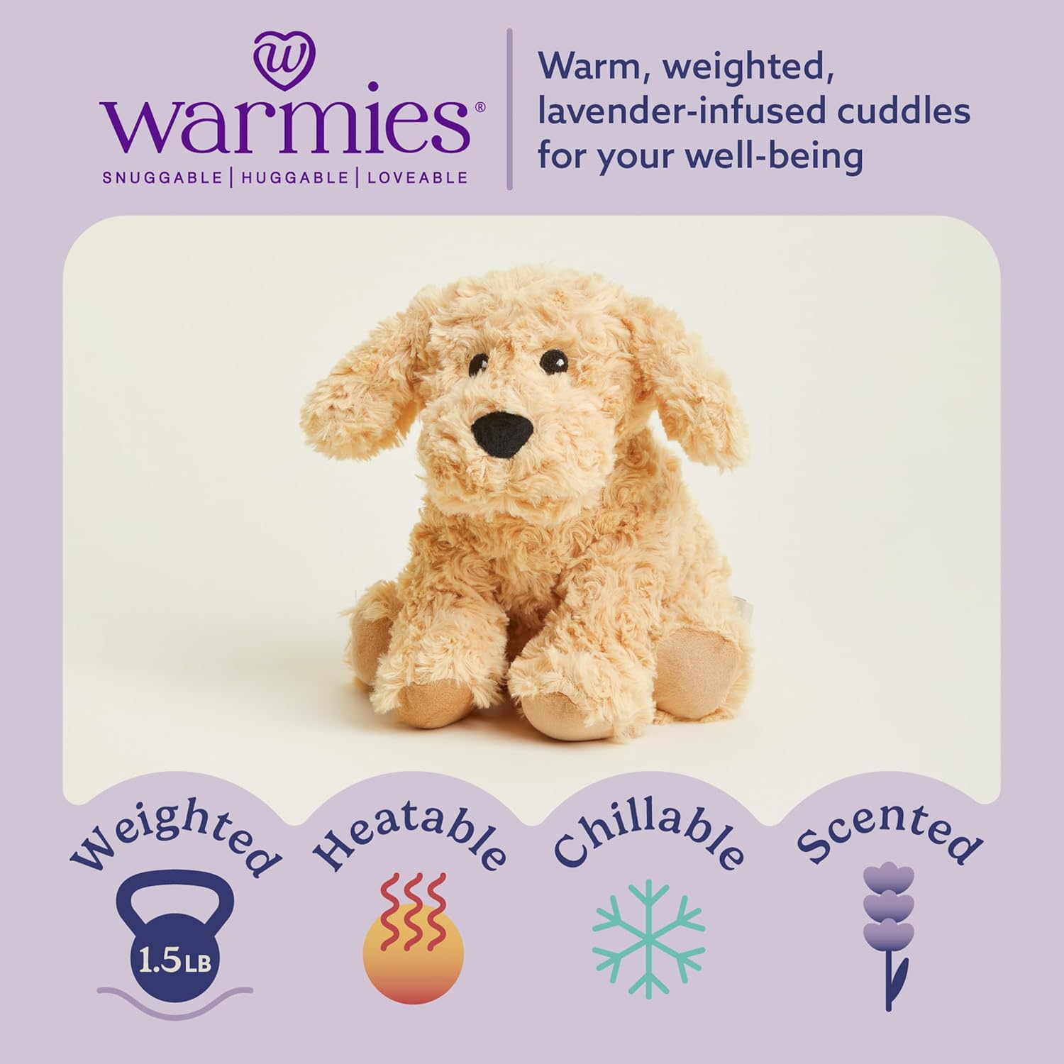 Cozy Warmth Golden Dog Plush